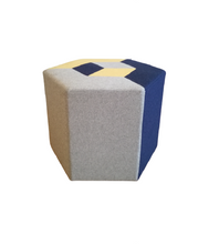 Load image into Gallery viewer, Cube Cut Pouf No.1
